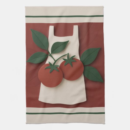 Tomato & Schürze Küche Handtuch Tee — Rustikaler F (Vertikal)