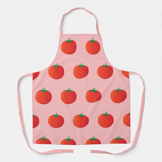 Tomato Seamless Pattern auf Schürze (Vorderseite)