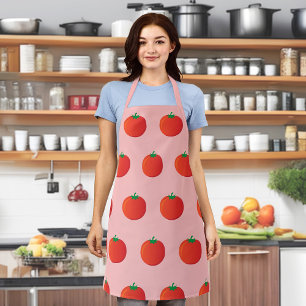 Tomato Seamless Pattern auf Schürze