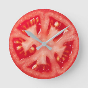 Tomato Slice Runde Wanduhr