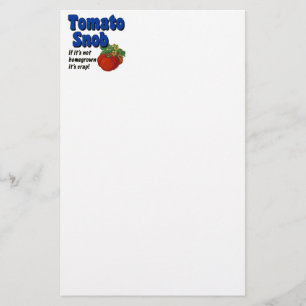 Tomato Snob Funny Gardener Stationery Briefpapier