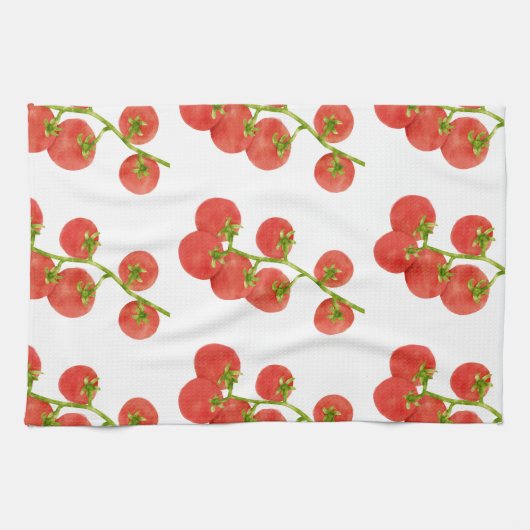 Tomato Sommer Veggie Garten trendy Geschirrtuch (Horizontal)