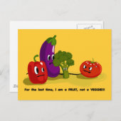 Tomato-Spaß Postkarte (Vorne/Hinten)