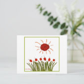 Tomato Sun Postkarte (Stehend Vorderseite)