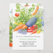 Tomato Tango Babydusche Einladung (Vorne/Hinten)