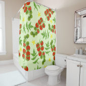 Tomato Tango: Vintager Gemüseaufdruck Duschvorhang (Beispiel)