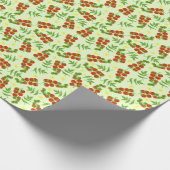 Tomato Tango: Vintager Gemüseaufdruck Geschenkpapier (Ecke)