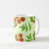 Tomato Tango: Vintager Gemüseaufdruck Kaffeetasse (VorderseiteRechts)