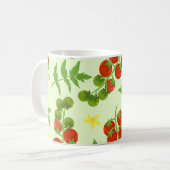 Tomato Tango: Vintager Gemüseaufdruck Kaffeetasse (Vorderseite Links)