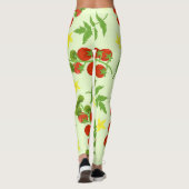 Tomato Tango: Vintager Gemüseaufdruck Leggings (Rückseite)