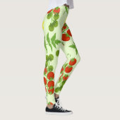 Tomato Tango: Vintager Gemüseaufdruck Leggings (Rechts)