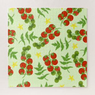 Tomato Tango: Vintager Gemüseaufdruck Puzzle