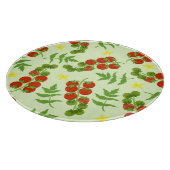 Tomato Tango: Vintager Gemüseaufdruck Schneidebrett (Ecke)