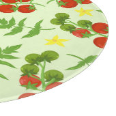 Tomato Tango: Vintager Gemüseaufdruck Schneidebrett (Ecke)