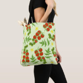 Tomato Tango: Vintager Gemüseaufdruck Tasche (Von Nahem)