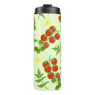 Tomato Tango: Vintager Gemüseaufdruck Thermosbecher