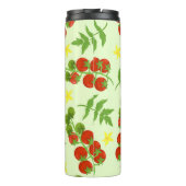Tomato Tango: Vintager Gemüseaufdruck Thermosbecher (Rückseite)