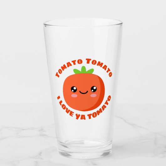 Tomato Tomato I Liebe ya Tomato Glas (Vorderseite)