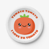 Tomato Tomato I Liebe ya Tomato Pappteller (Vorderseite)