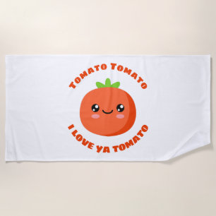 Tomato Tomato I Liebe ya Tomato Strandtuch