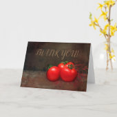 Tomato Trio Danke Karte (Gelbe Blume)
