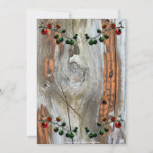 TOMATO VINE FOTO BABY BOY SHOWER EINLADUNG (Rückseite)