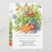 Tomato Vineyard Babydusche Einladung (Vorne/Hinten)