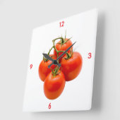 Tomato Wall Clock Quadratische Wanduhr (Winkel)