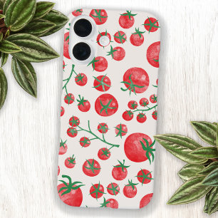 Tomato Wasserfarbe Mittelmeer Sommermuster iPhone 16 Hülle