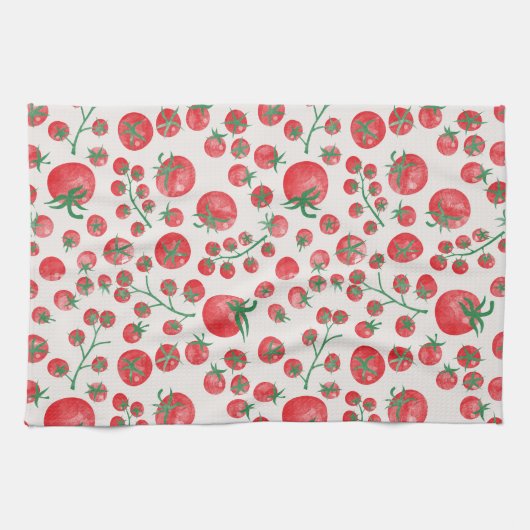 Tomato Watercolor Geschirrtuch (Horizontal)