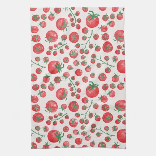 Tomato Watercolor Geschirrtuch (Vertikal)