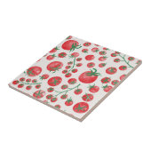 Tomato Watercolor Pattern Fliese (Seite)
