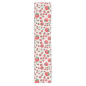 Tomato Watercolor Pattern Kurzer Tischläufer (Vorderseite)
