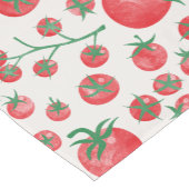 Tomato Watercolor Pattern Kurzer Tischläufer (Ecke)