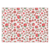 Tomato Watercolor Pattern Tischdecke (Vorderseite (Horizontal))