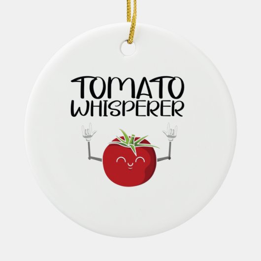 Tomato Whisperer Keramik Ornament (Vorne)