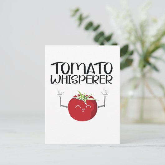 Tomato Whisperer Postkarte (Stehend Vorderseite)