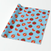 Tomato Wrapping Paper - Fun Food Gift Wrap Geschenkpapier (Ungerollt)
