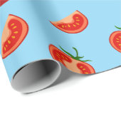 Tomato Wrapping Paper - Fun Food Gift Wrap Geschenkpapier (Rolleneckpunkt)