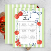 Tomato würde sie eher ein Baby-Duschspiel machen