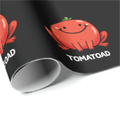 Tomatoad Funny Tomato Toad Puff Dark BG Geschenkpapier (Rolleneckpunkt)