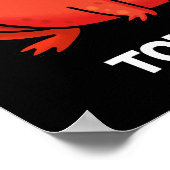 Tomatoad Funny Tomato Toad Puff Dark BG Poster (Ecke)