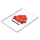 Tomatoad Funny Tomato Toad Puff Notizblock (Linke Seite)