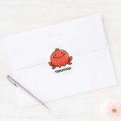 Tomatoad Funny Tomato Toad Puff Runder Aufkleber (Umschlag)