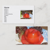 Tomatoe formte in Rosen-Blume Visitenkarte (Vorne/Hinten)