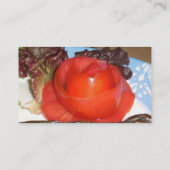 Tomatoe formte in Rosen-Blume Visitenkarte (Rückseite)
