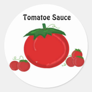 Tomatoe Sauce Runder Aufkleber