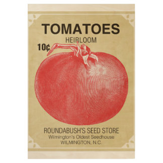 Tomatoe Seed Vintage Poster Ephemera