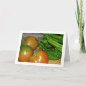 Tomatoes and Green Peppers Karte (Vorderseite)