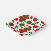 tomatoes arugula vegetables vegan vegetarian pappteller (Gewinkelt)